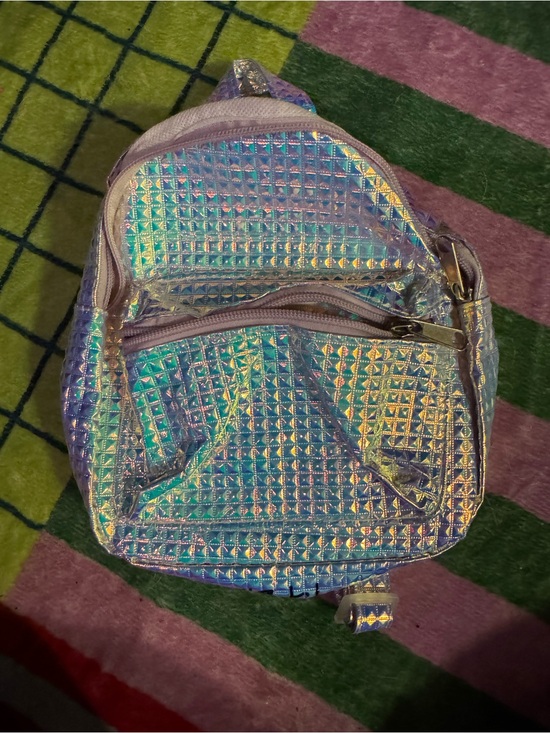 Other - Holographic Mini Backpack - Iridescent Purple